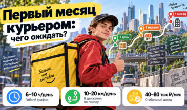 Работа курьером: чего ожидать в первый месяц