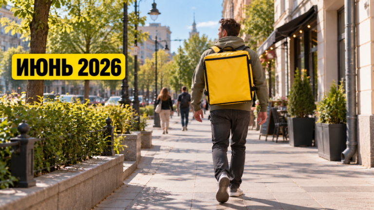 Мой заработок курьером в Яндекс Еде за июнь 2026 года